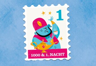 SONNENTOR Gewürzadventkalender - Türchen 1: Eine Illustration zu Aladins Kaffeegewürz | © SONNENTOR