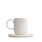 The photo shows a white SONNENTOR porcelain espresso cup with saucer and lettering. The cup holds 62.5 ml!