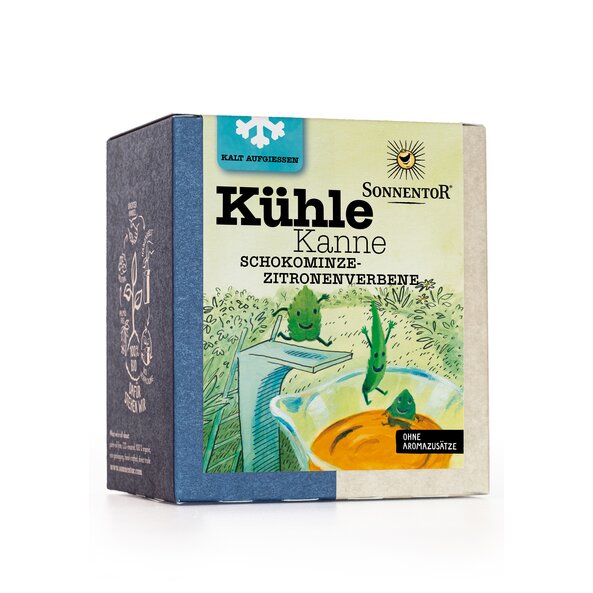 Schokominze-Zitronenverbene Kühle Kanne bio, Teepyramiden